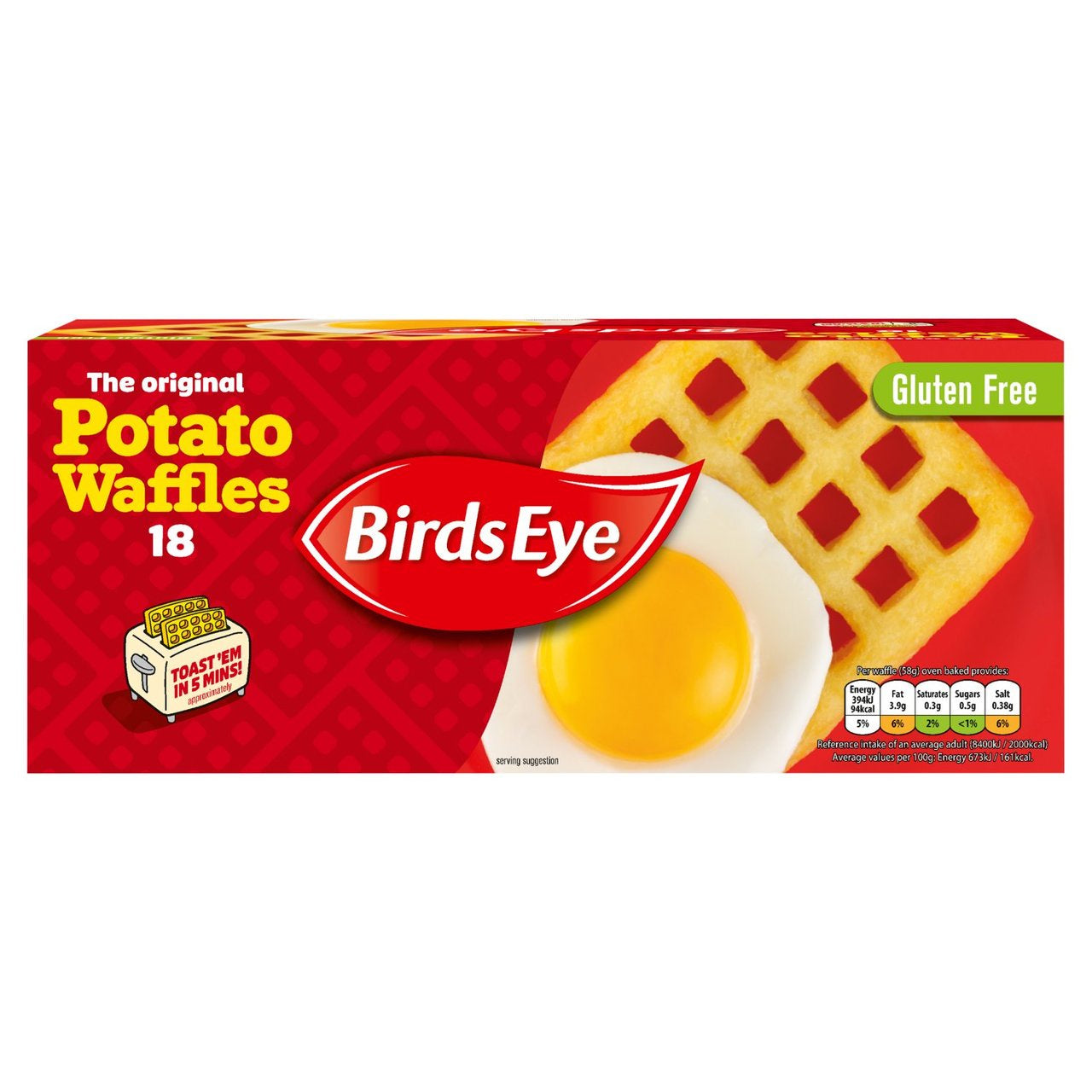 Birds Eye Potato Waffles 18 -1.02KG