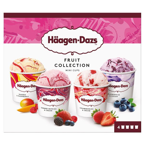 Haagen - Dazs Fruit Collection Mini Cups 4 X 95ml