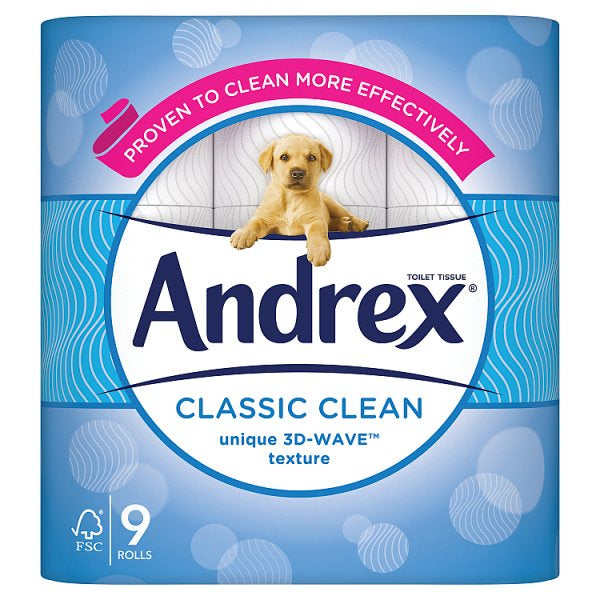 Andrex Classic Toilet Tissue 9pk