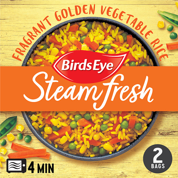 Birds Eye Rice Fusion Golden Veg 2PK