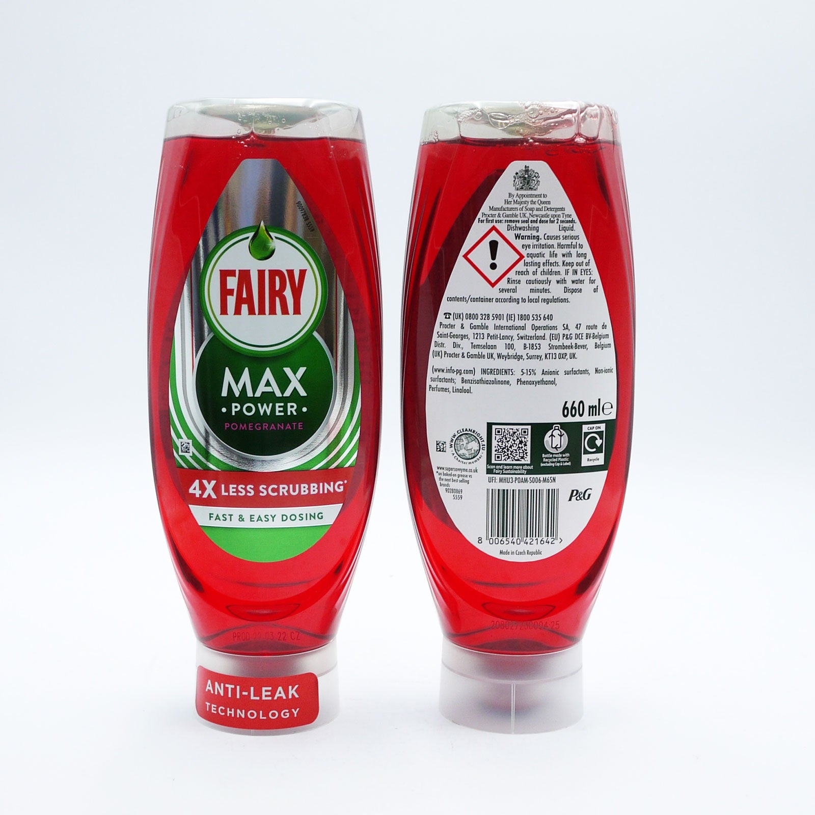 Fairy WUL Max Power Pomegranate 660ml