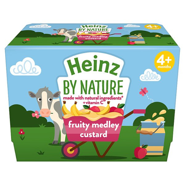 Heinz Baby Fruit Medley Custard Pot 4pk