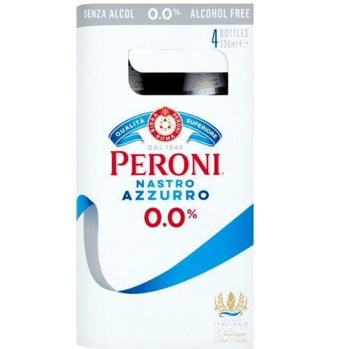 Peroni Nastro Azzuro 0% Beer 4 x 330ml