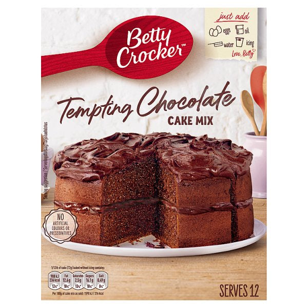 Betty Crocker Tempting Chocolate Cake Mix 425G