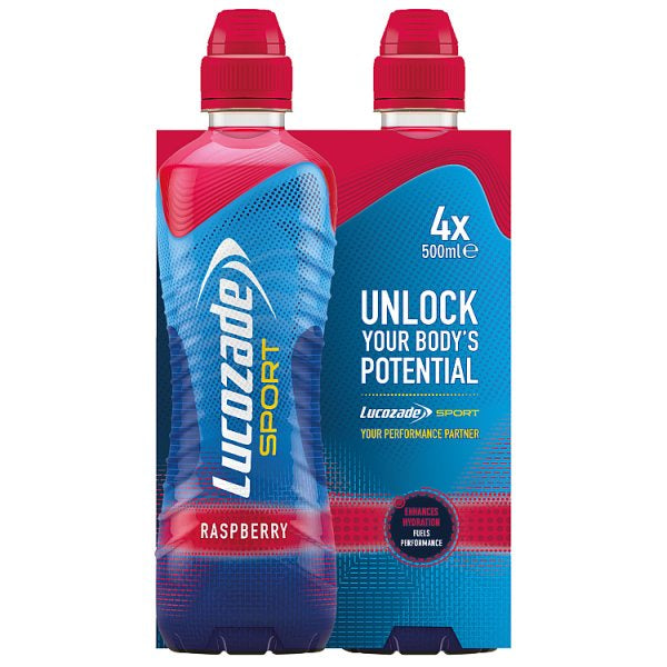 Lucozade Sport Raspberry 4 x 500ml