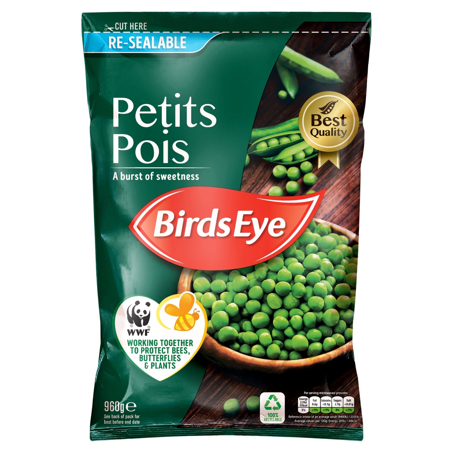 Birds Eye Petits Pois 960g