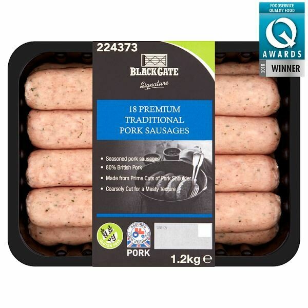 Blackgate Pork Sausages x18