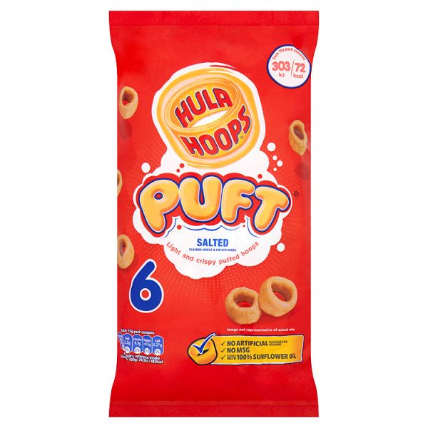 Hula Hoop Pufts 6 x 15g