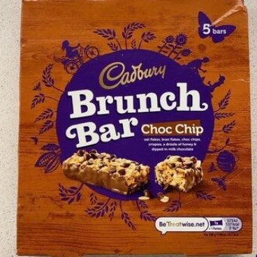 Cadbury Brunch Choc Chip 160g