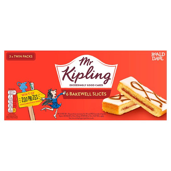 Mr Kipling Bakewell Slices 6pk