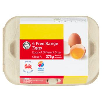 Euro Shopper Free Range Eggs 6