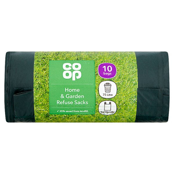 Co Op Home & Garden Refuse Sacks 75 ltr 10pk