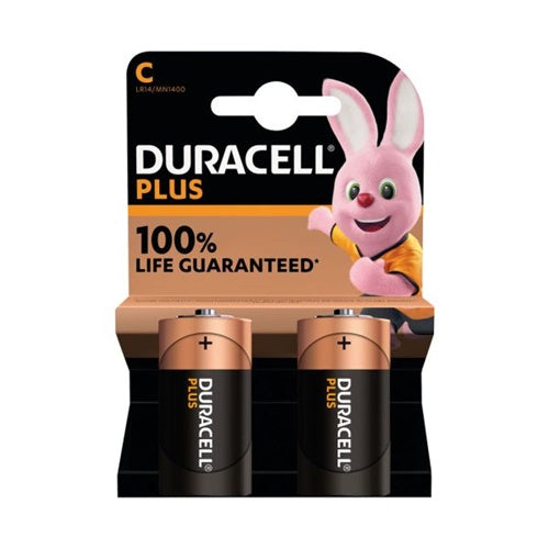 C2 Duracell Plus Batteries 2 Pk