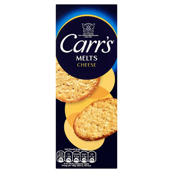 Carrs Cheese Melts 150g