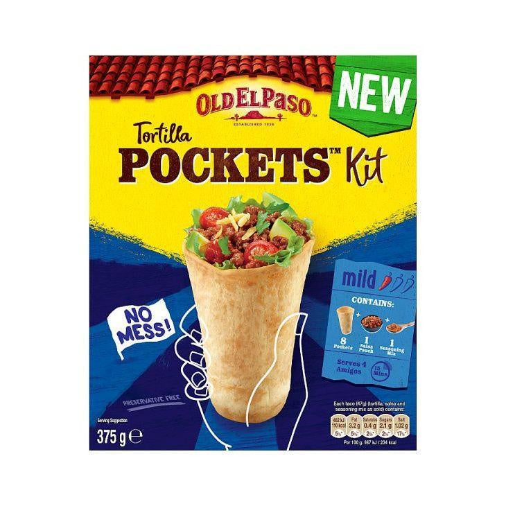 Old El Paso Tortilla Pockets Kit 375g