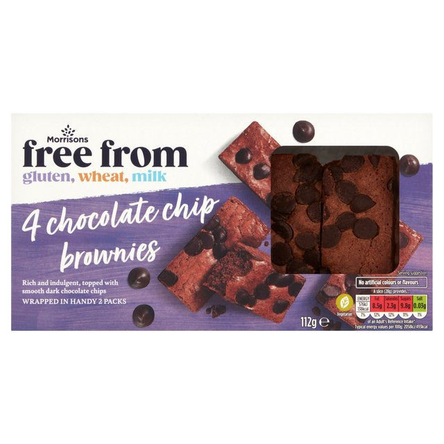 Morrisons Free From Chocolate Chip Brownie 120g