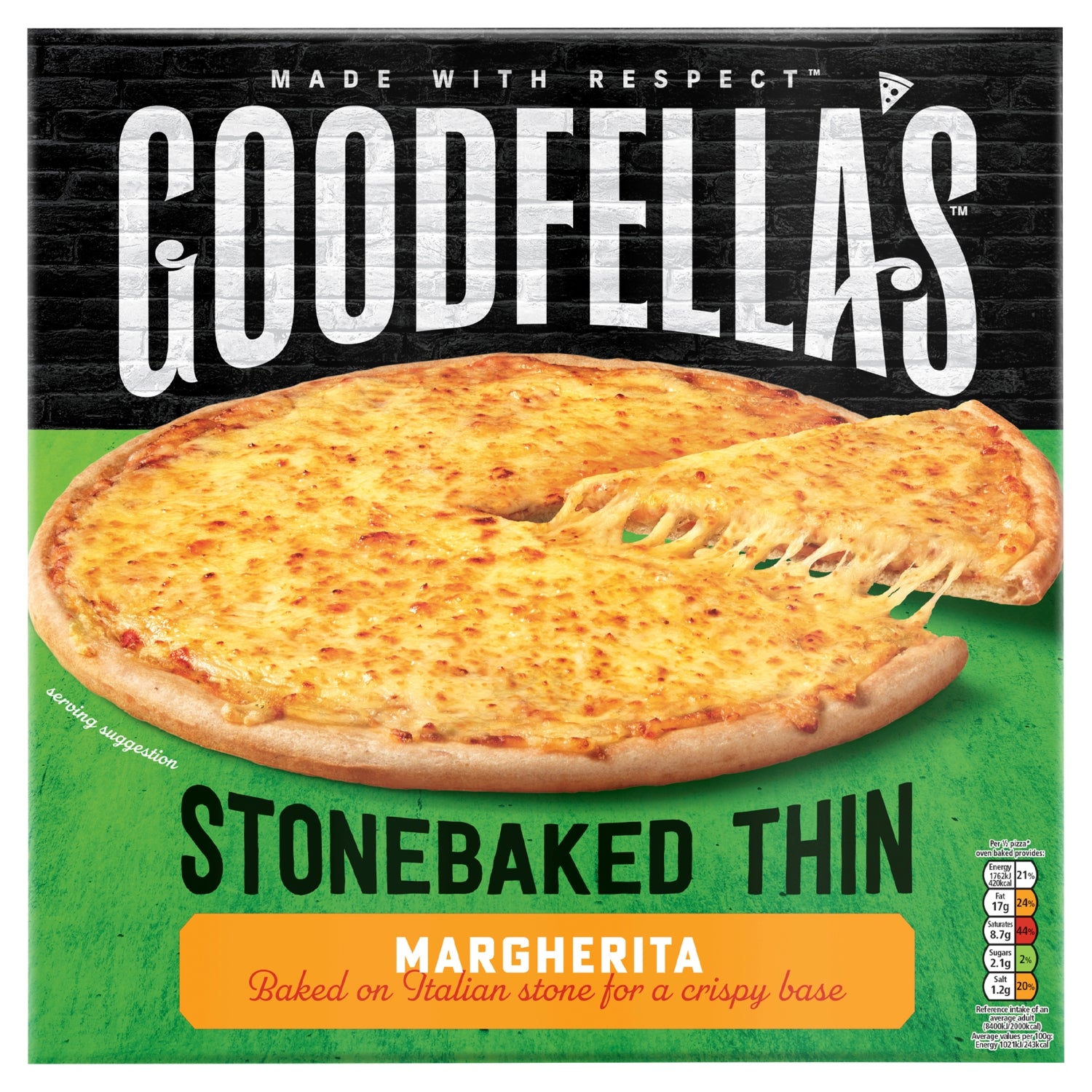 Goodfellas Thin Margherita 345g