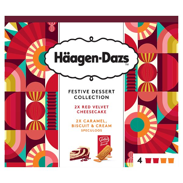 Haagen Daz Festive Minicups 4x95ml