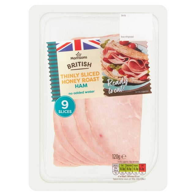 Morrisons Carvery Thinly Sliced Honey Roast Ham 120g