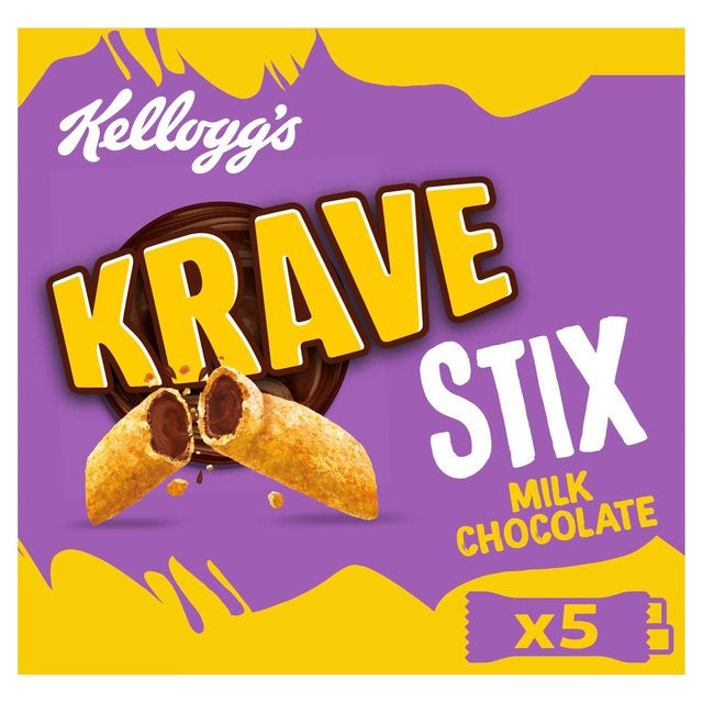 Kellogg's Krave Stix Milk Chocolate Snack Bars 5x20.5g