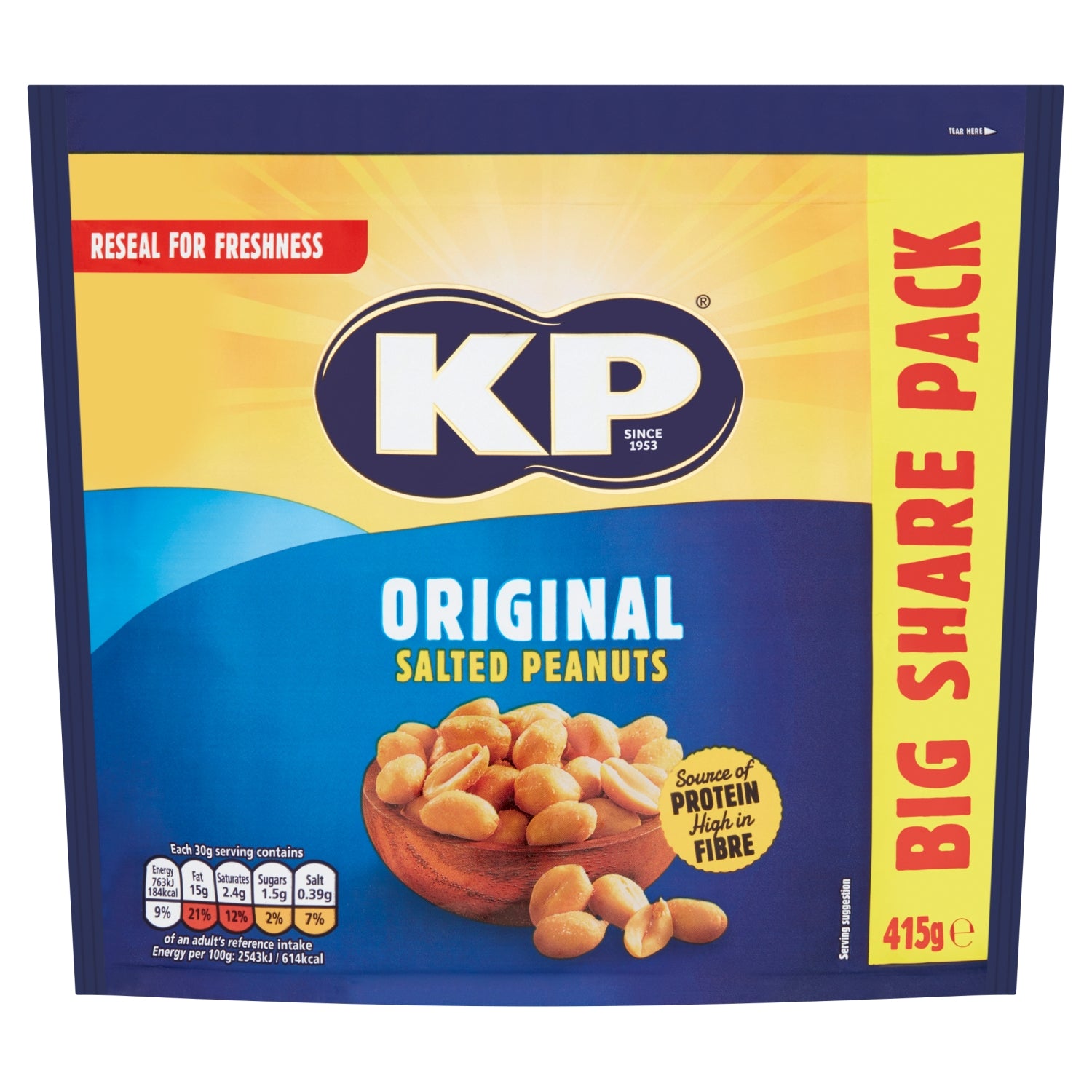 Kp Original Salted Peanuts 415g