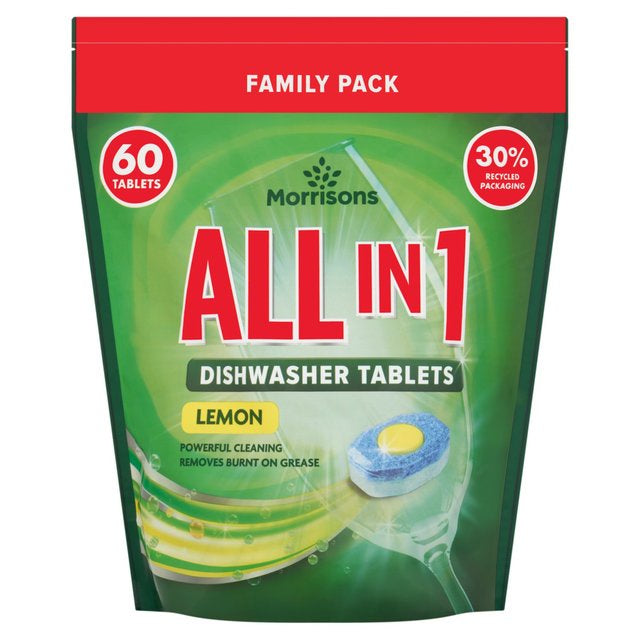 Morrisons All In 1 Dishwasher Tablets Lemon 60