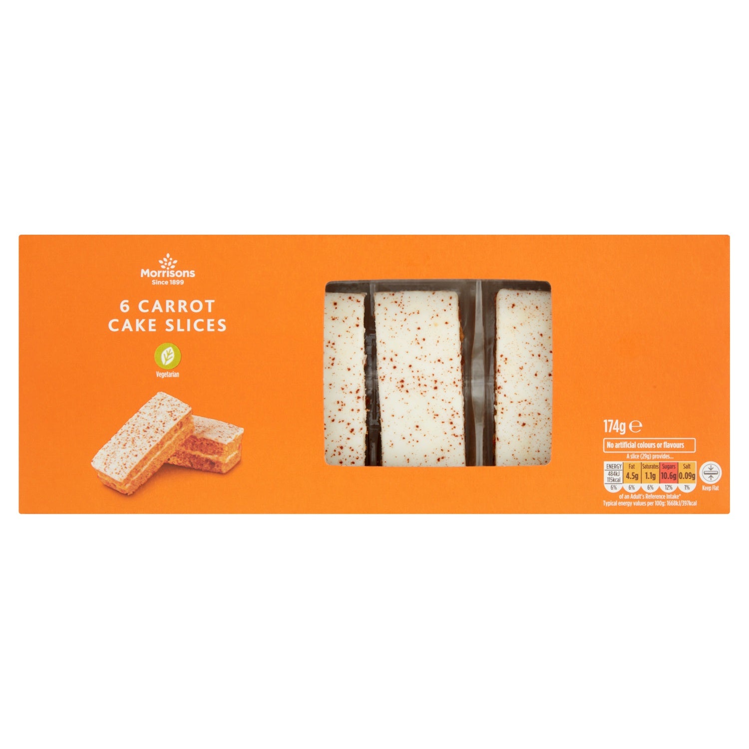 Morrisons Carrot Cake Slices 6pk