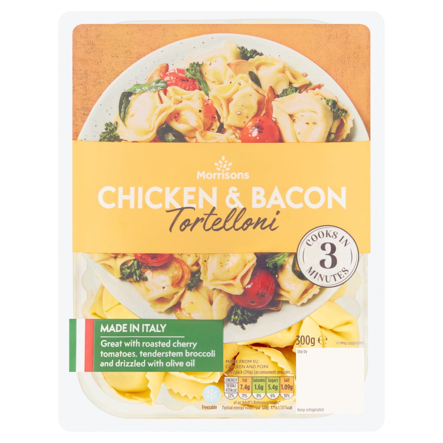 M Kitchen Chicken & Bacon Tortelloni 300g