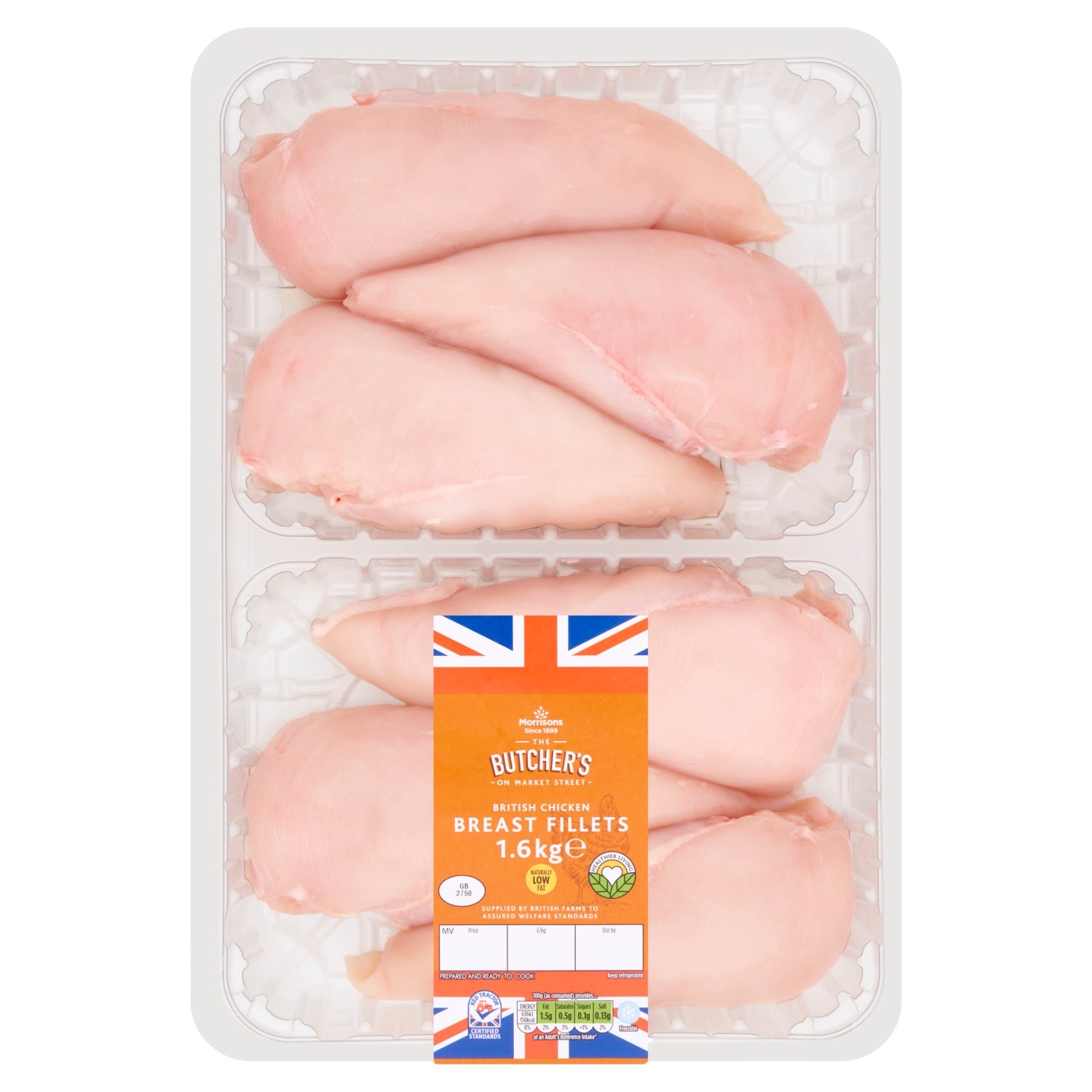 Morrisons British Chicken Fillets 1.6kg