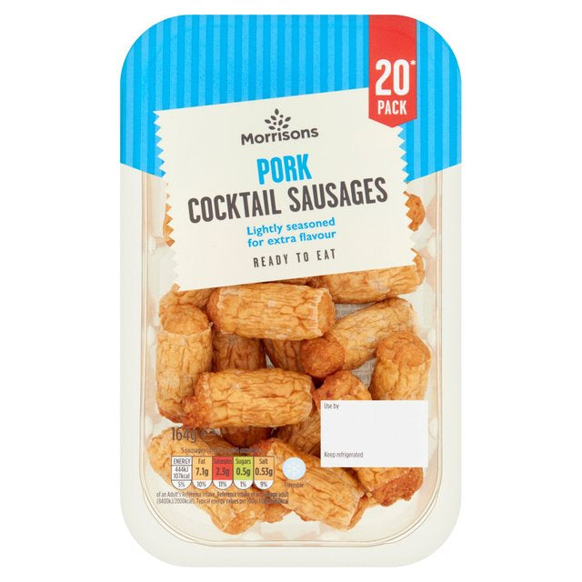 Morrisons Pork Cocktail Sausages 20 Pack 164g