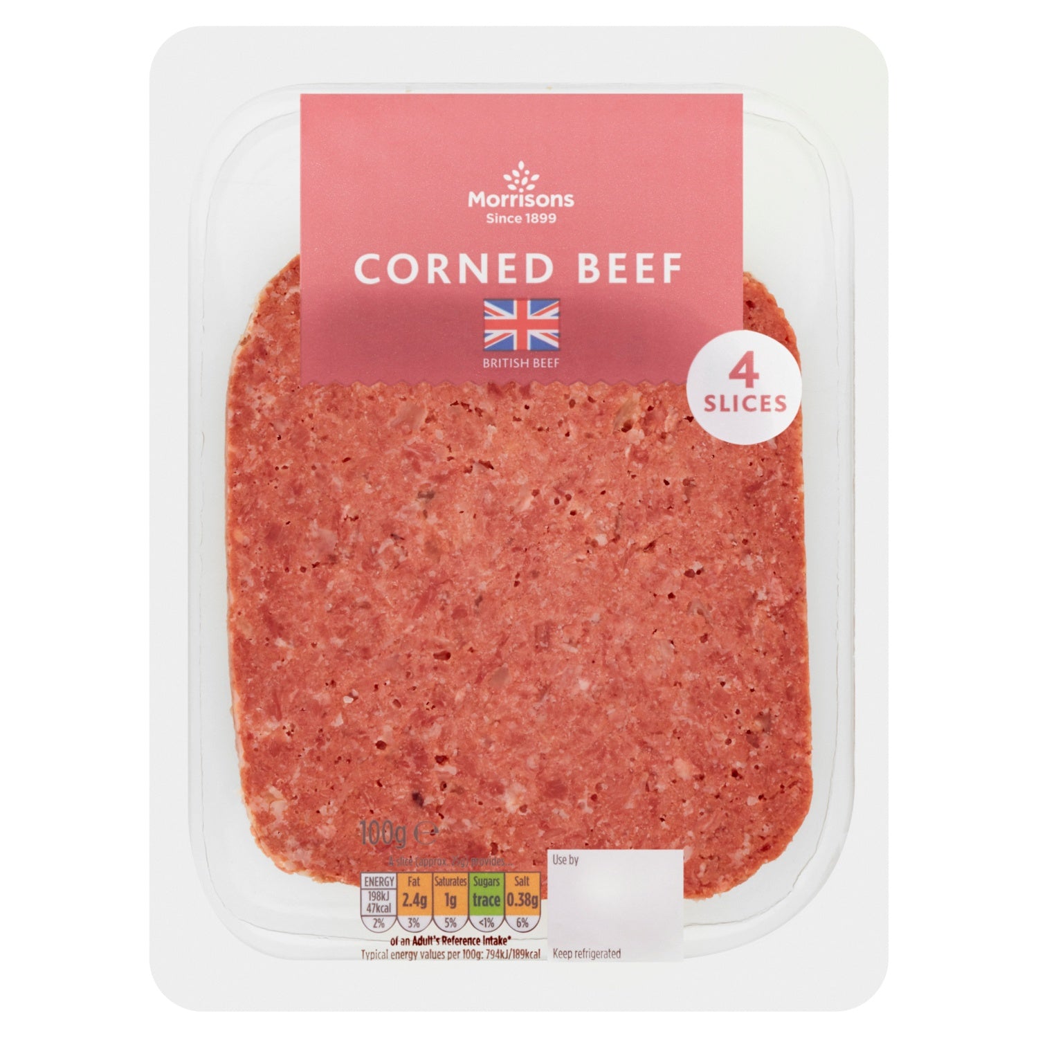 Morrisons Corned Beef Slices 100g