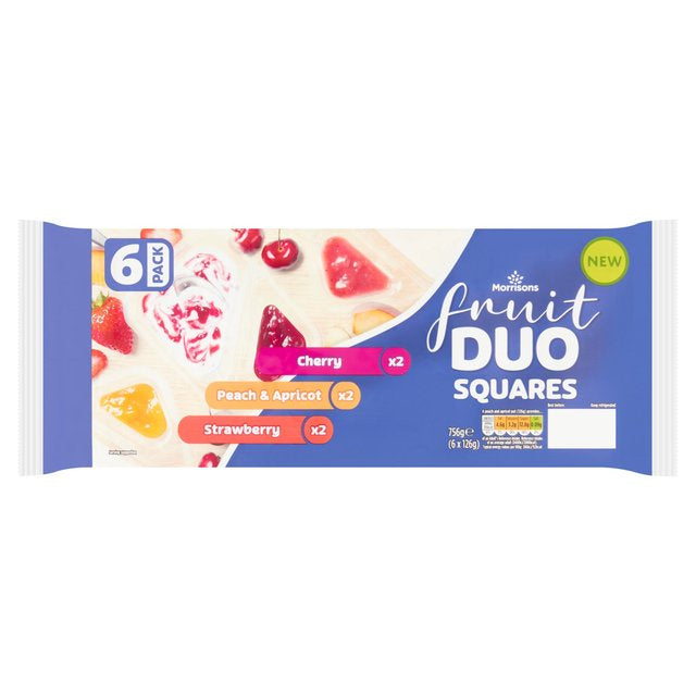 Morrisons Fruit Duo Squares 6 x 126g