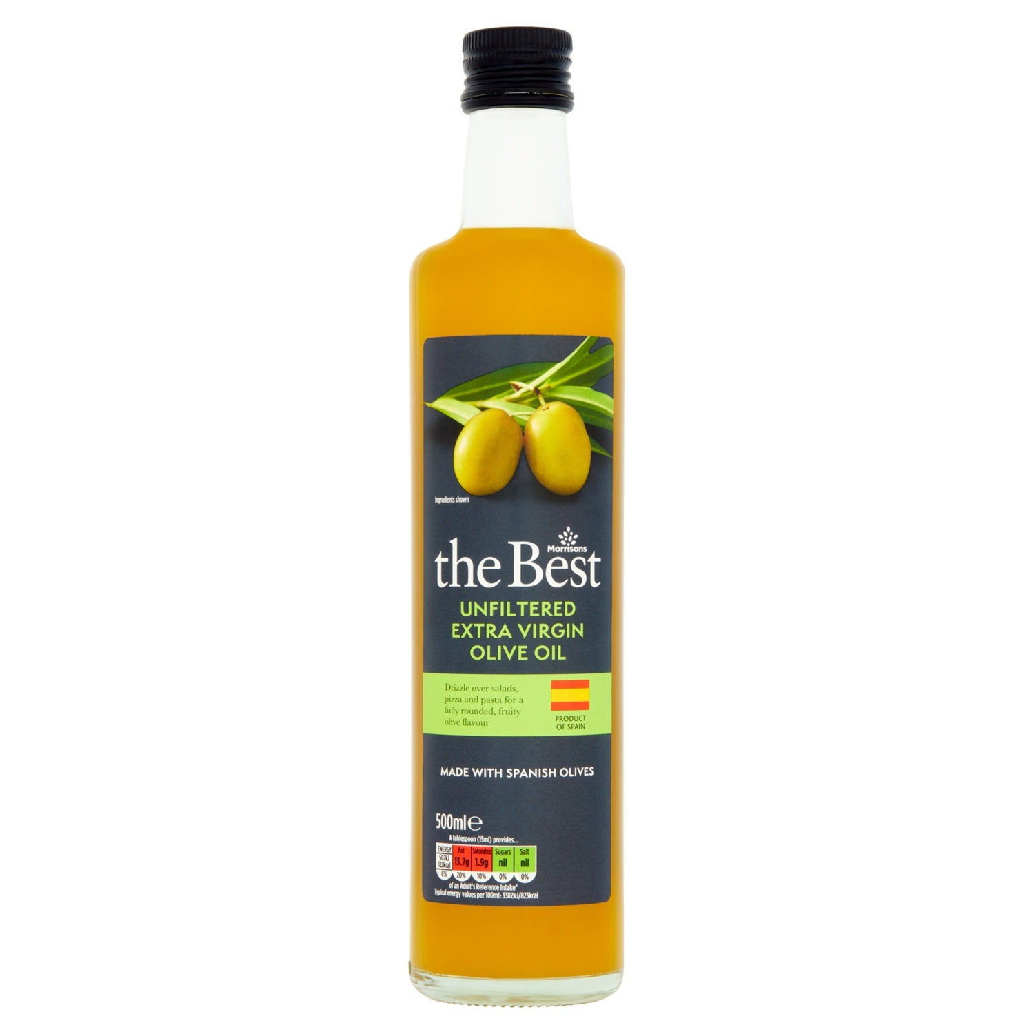 Morrisons TheBest Sgl Orig Ex Virg Olive Oil 500ml