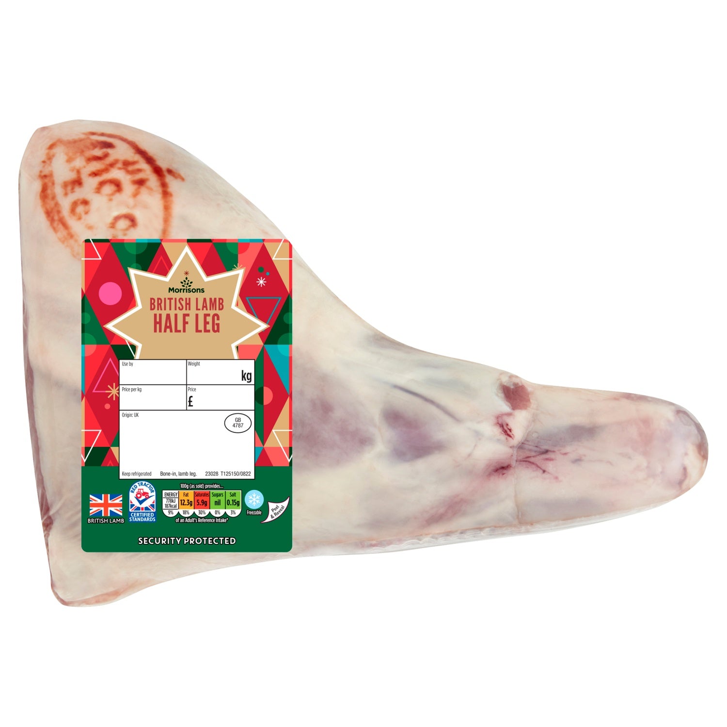 Morrisons Lamb Leg Half per kg