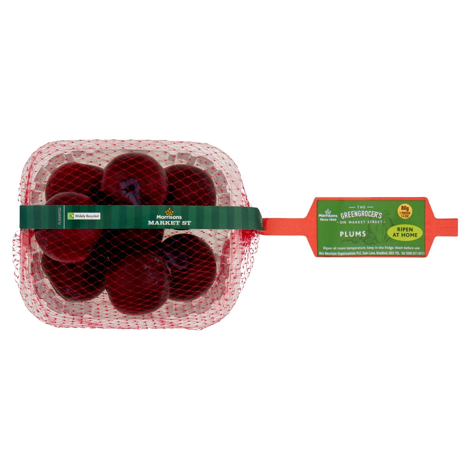 Morrisons Plums Punnet 400g