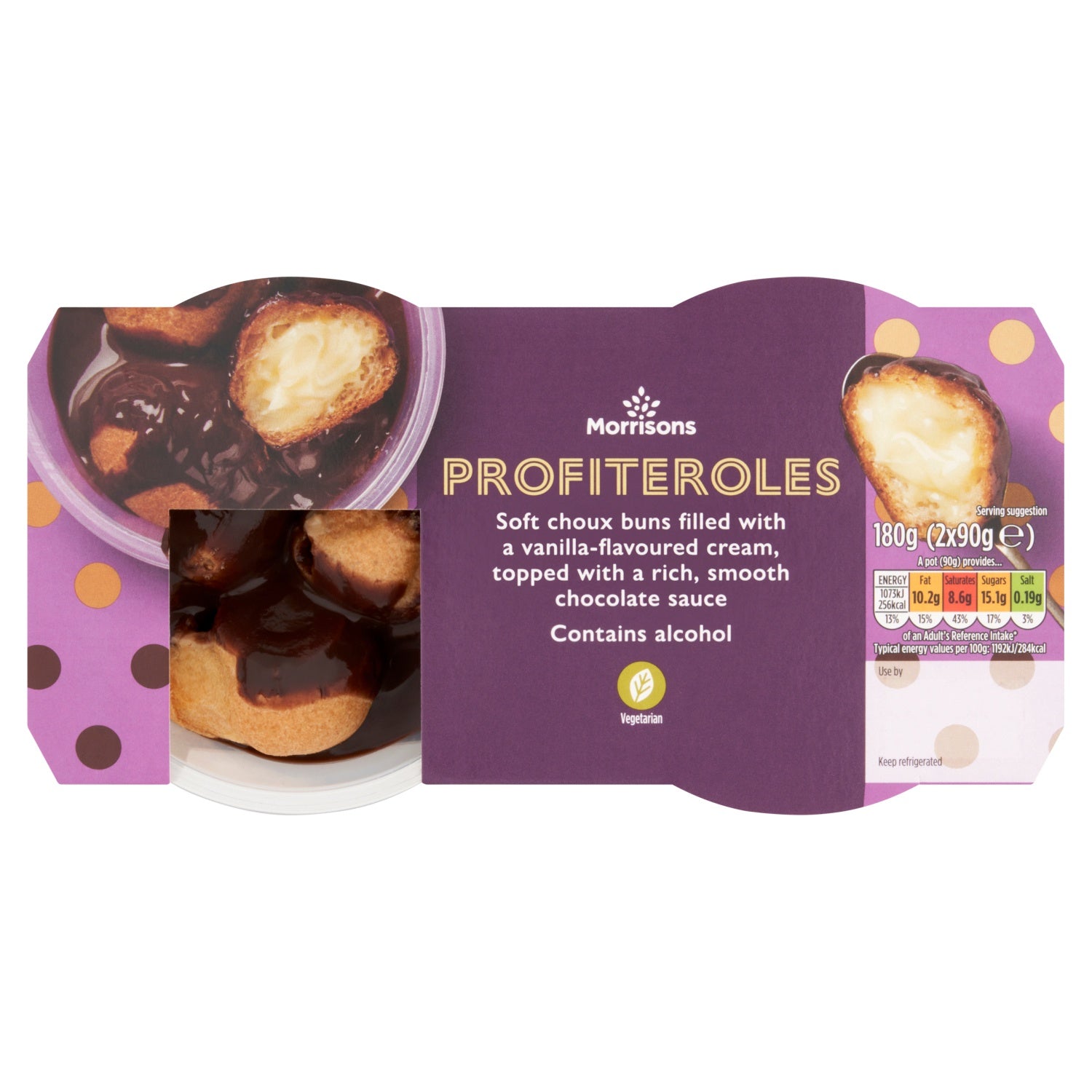 Morrisons Profiteroles 2 x 90g