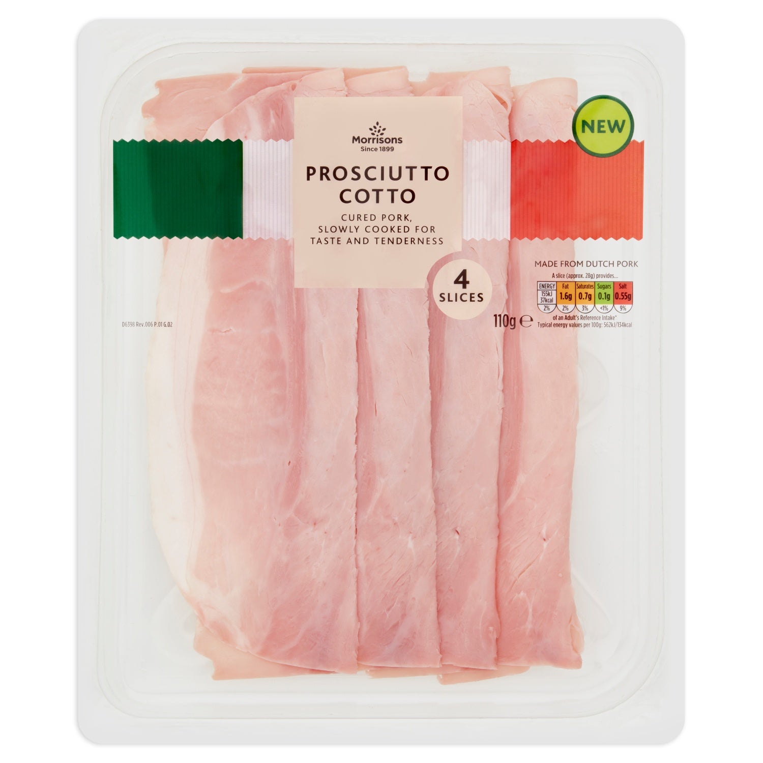 Morrisons Prosciutto Cotto 110g