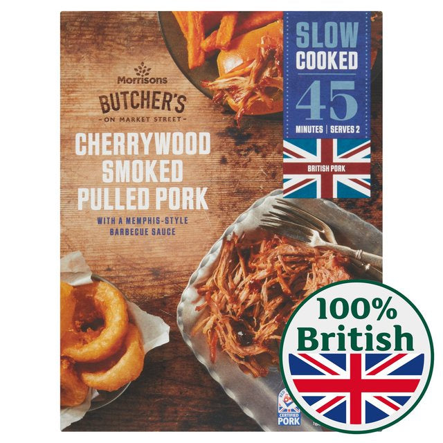 Morrisons Cherrywood Pulled Pork with Memphis BBQ Sauce 380g