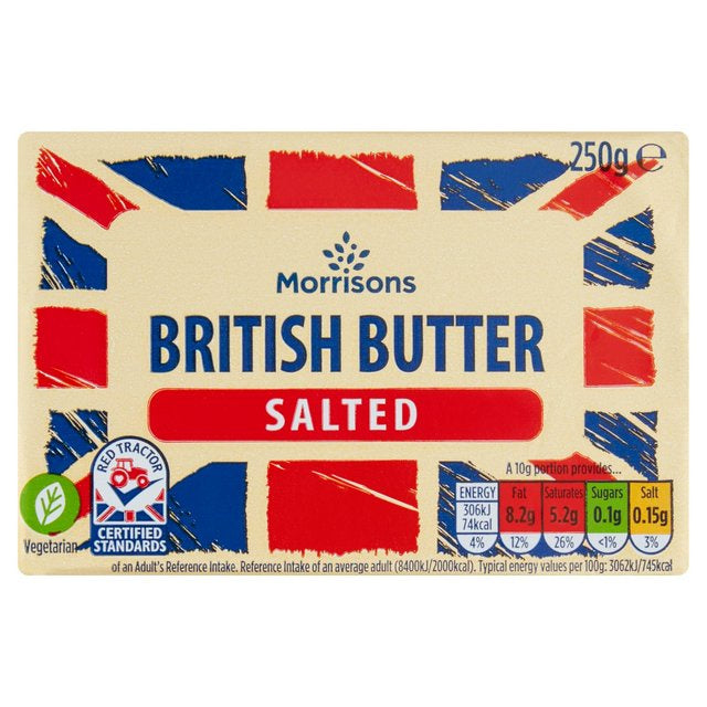 Morrisons British Butter Salted 250g