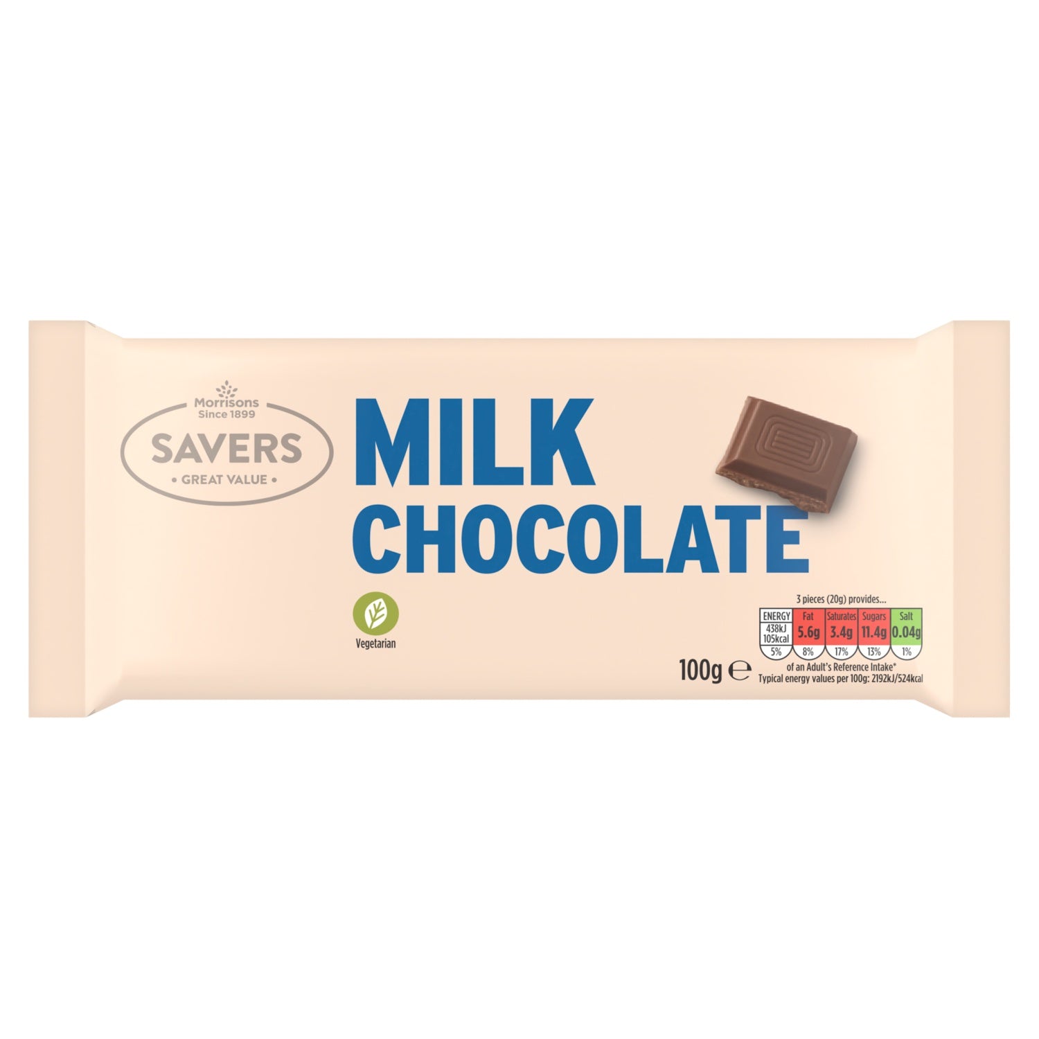 Morrisons Savers Milk Chocolate 100g