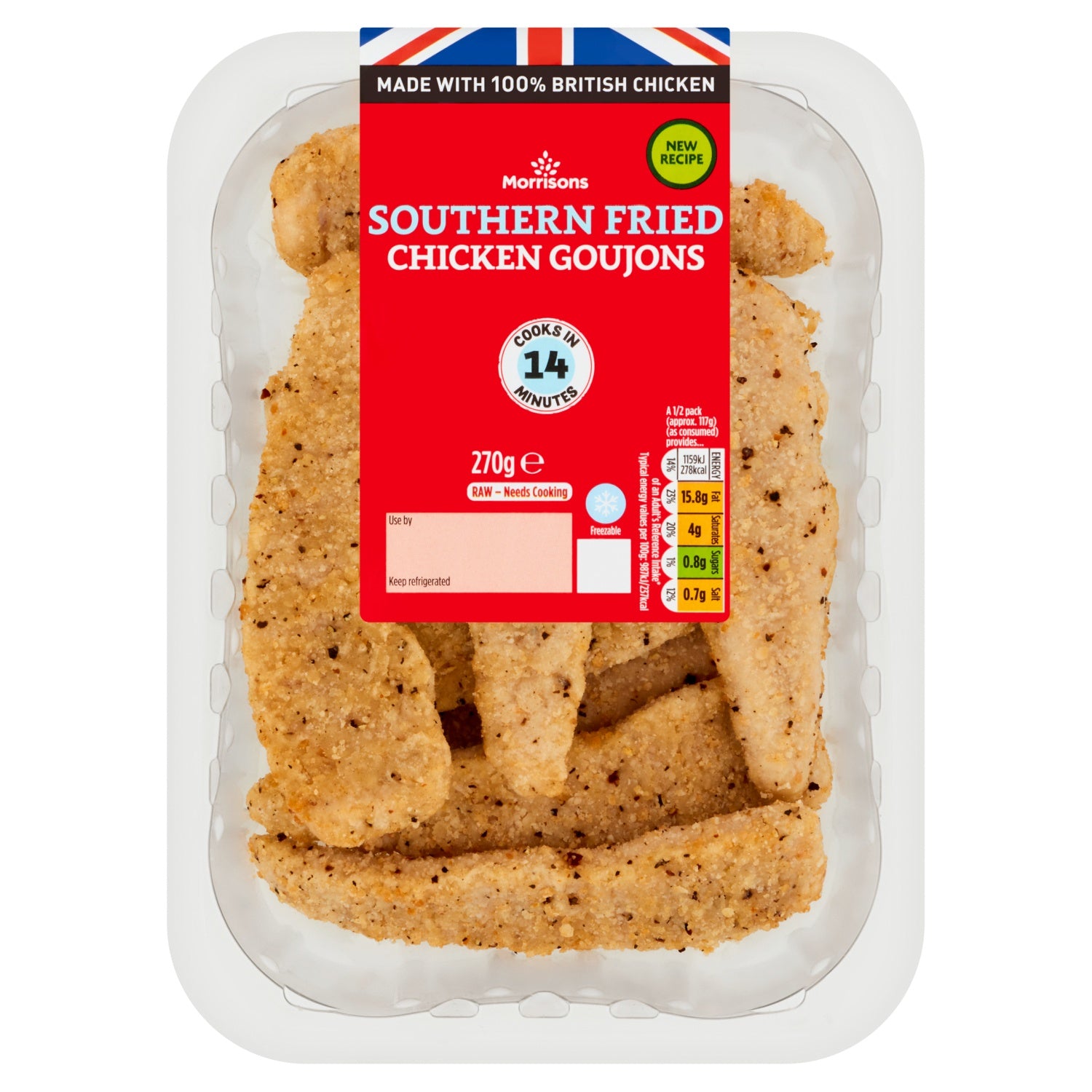 Morrisons Chicken Goujons Breaded 270g