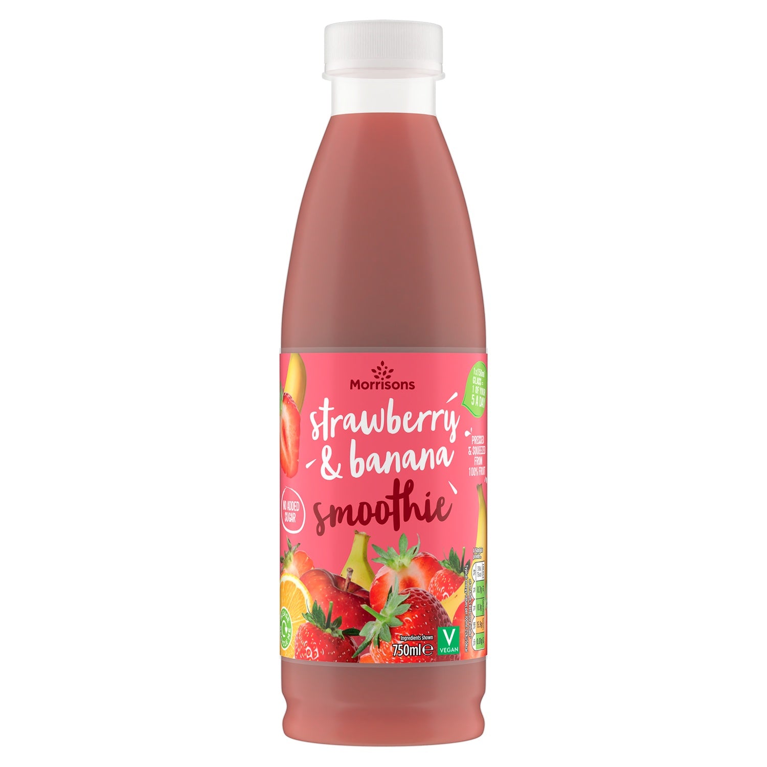 Morrisons Strawberry  Banana Smoothie 750ml