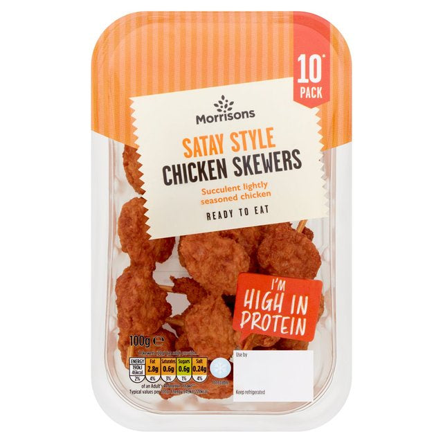 Morrisons 10 Mini Chicken Skewers 100g