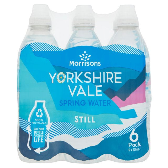 M Still Yorkshire Vale Spring Water Sports Cap 6 x 500ml