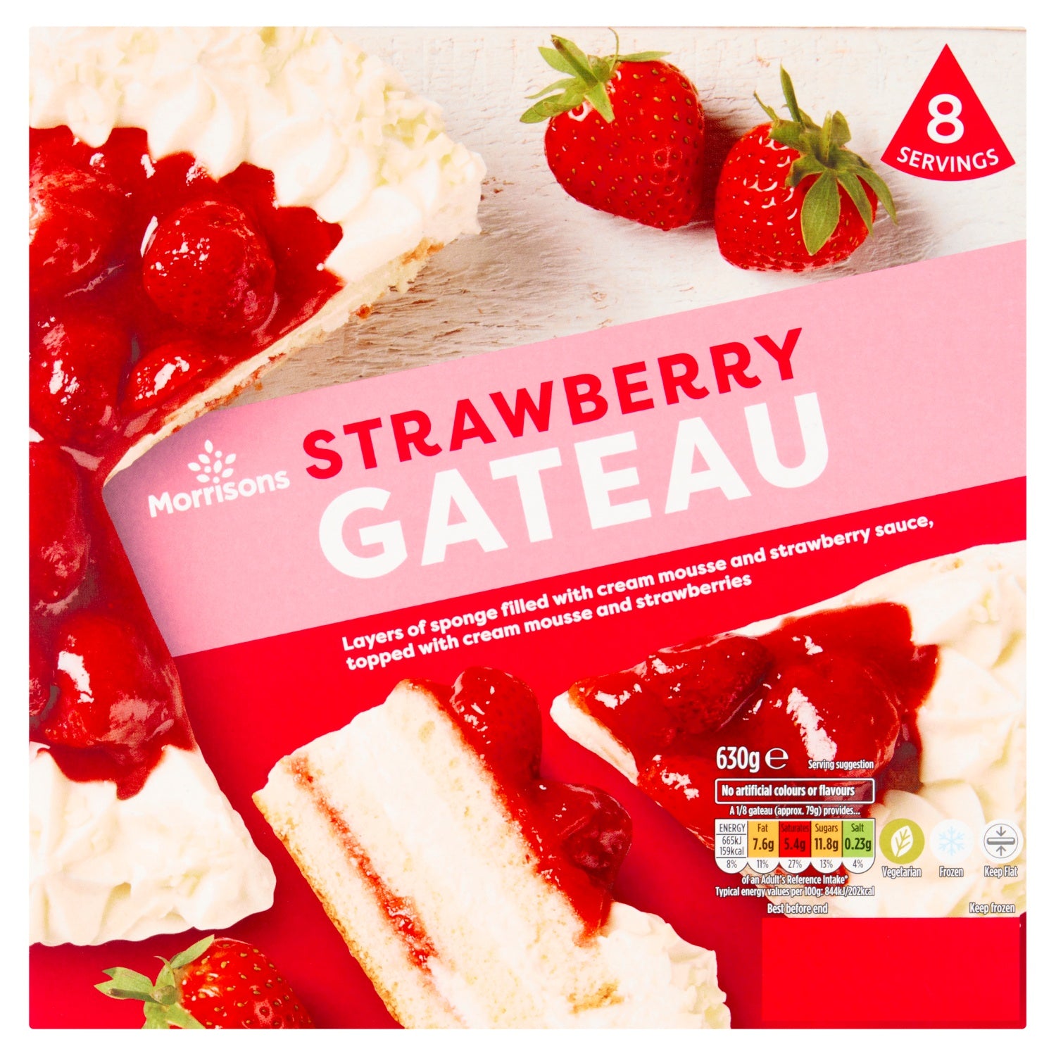 Morrisons Strawberry Gateau 630g