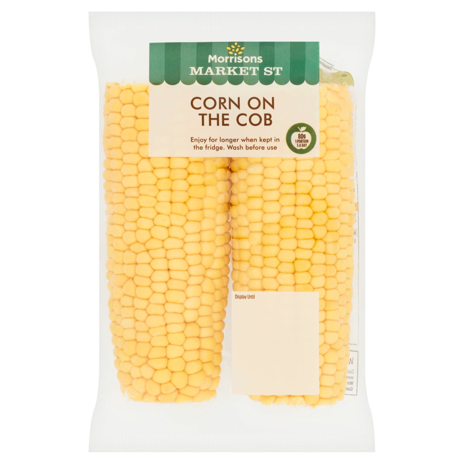 Morrisons Sweetcorn Cobs 2pk