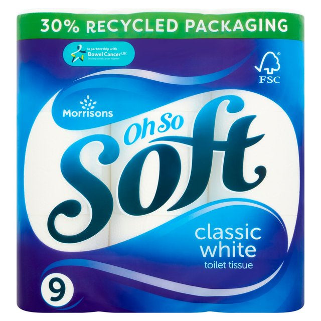 Morrisons Toilet Tissue White 9pk