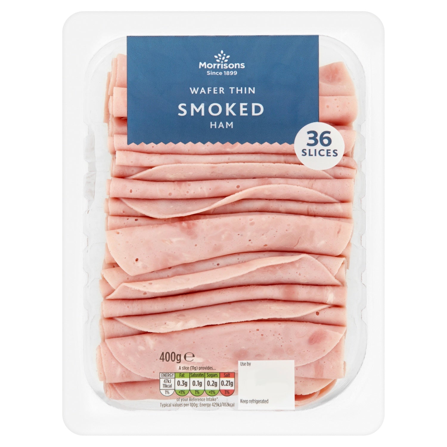 Morrisons Wafer Thin Smoked Ham 400g