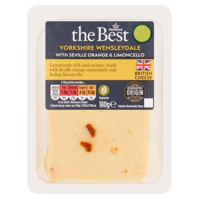 Morrisons The Best Yorkshire Wensleydale+Seville Orange+Limoncello180G