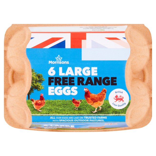 Morrisons 6 Large Free Range Eggs